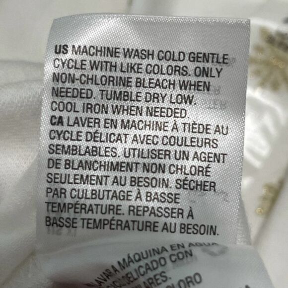 Karen Scott‎ Snowflake Mock Neck Top White XL - Picture 11 of 12